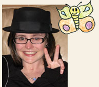 amy and butterfly